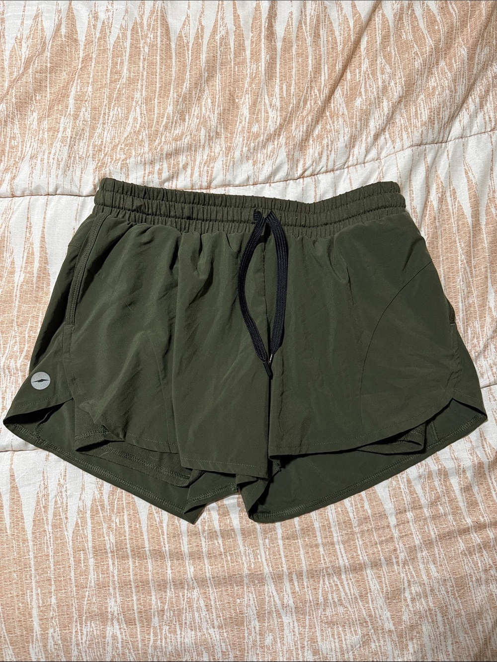 Avia Olive Green Women's Athletic Running Shorts